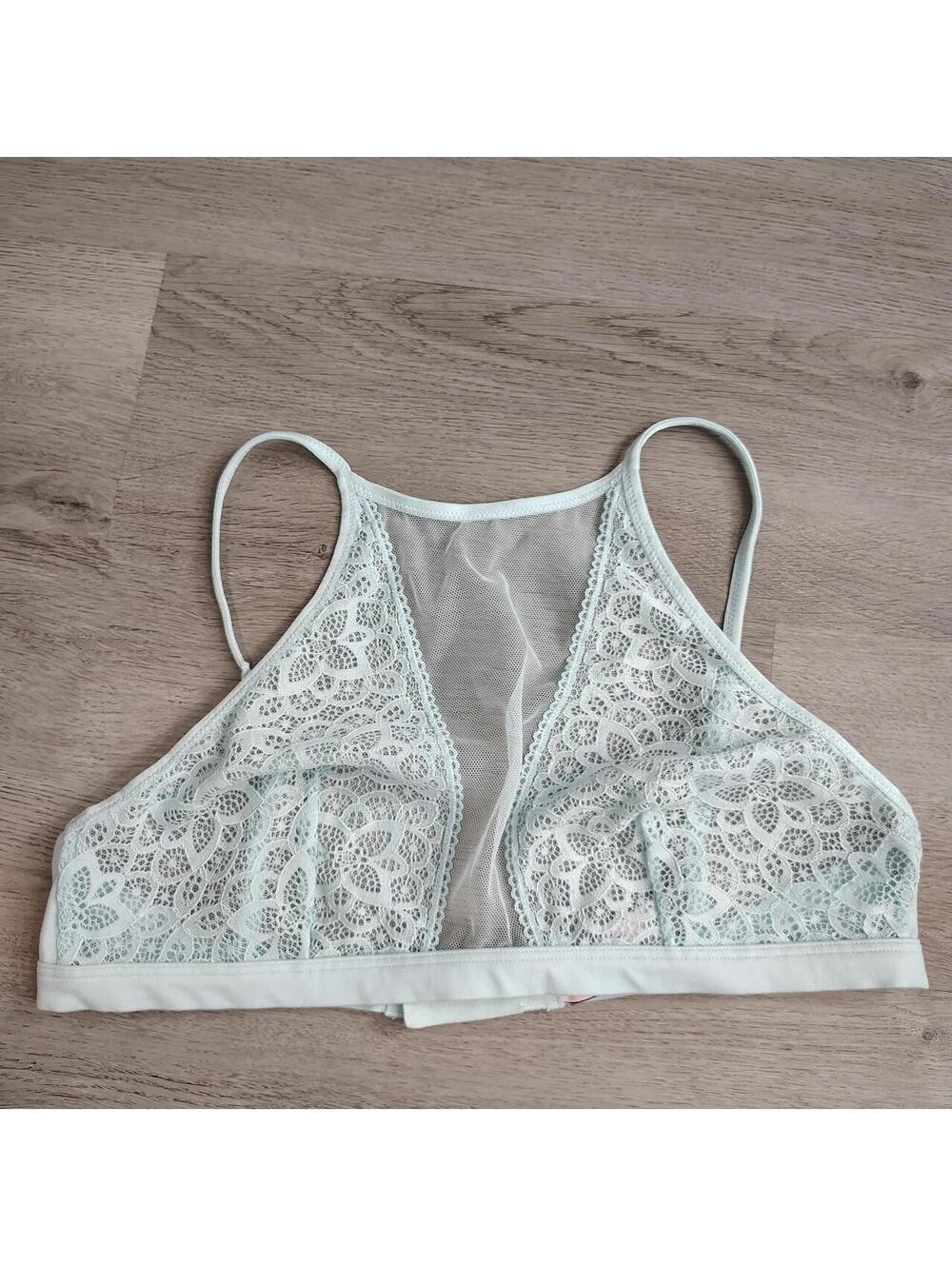 Victoria's Secret Women's Blue and Green Bra